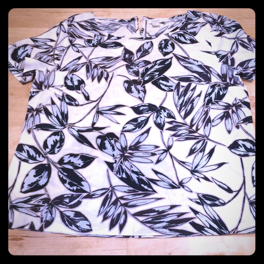J crew tropical linen beach top